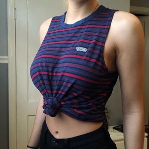 Vans striped muscle tank !